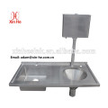 Hospital pattern disposal unit used sluice slop hopper sink with water cistern used for waste